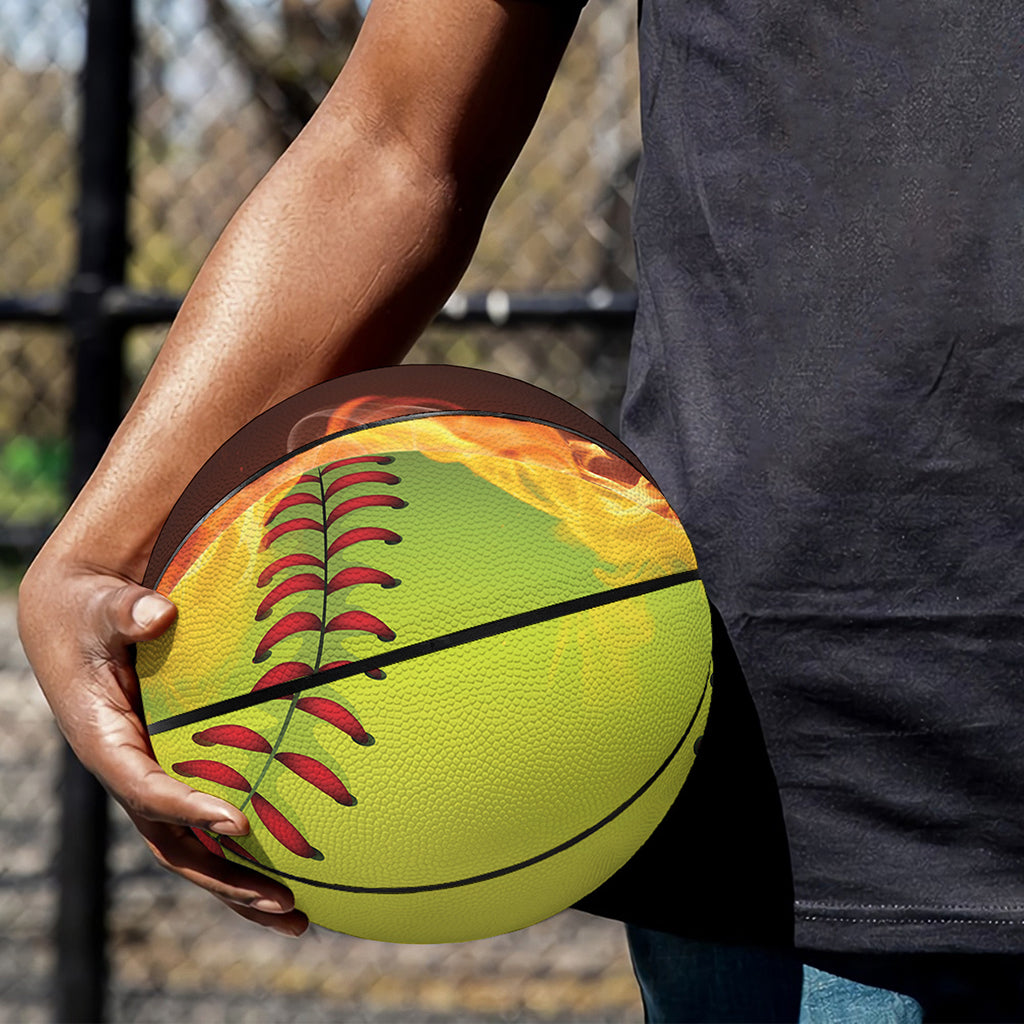 Fireball Softball Print Basketball