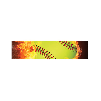 Fireball Softball Print Bed Runner