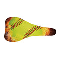 Fireball Softball Print Bicycle Seat Cover