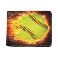 Fireball Softball Print Bifold Wallet