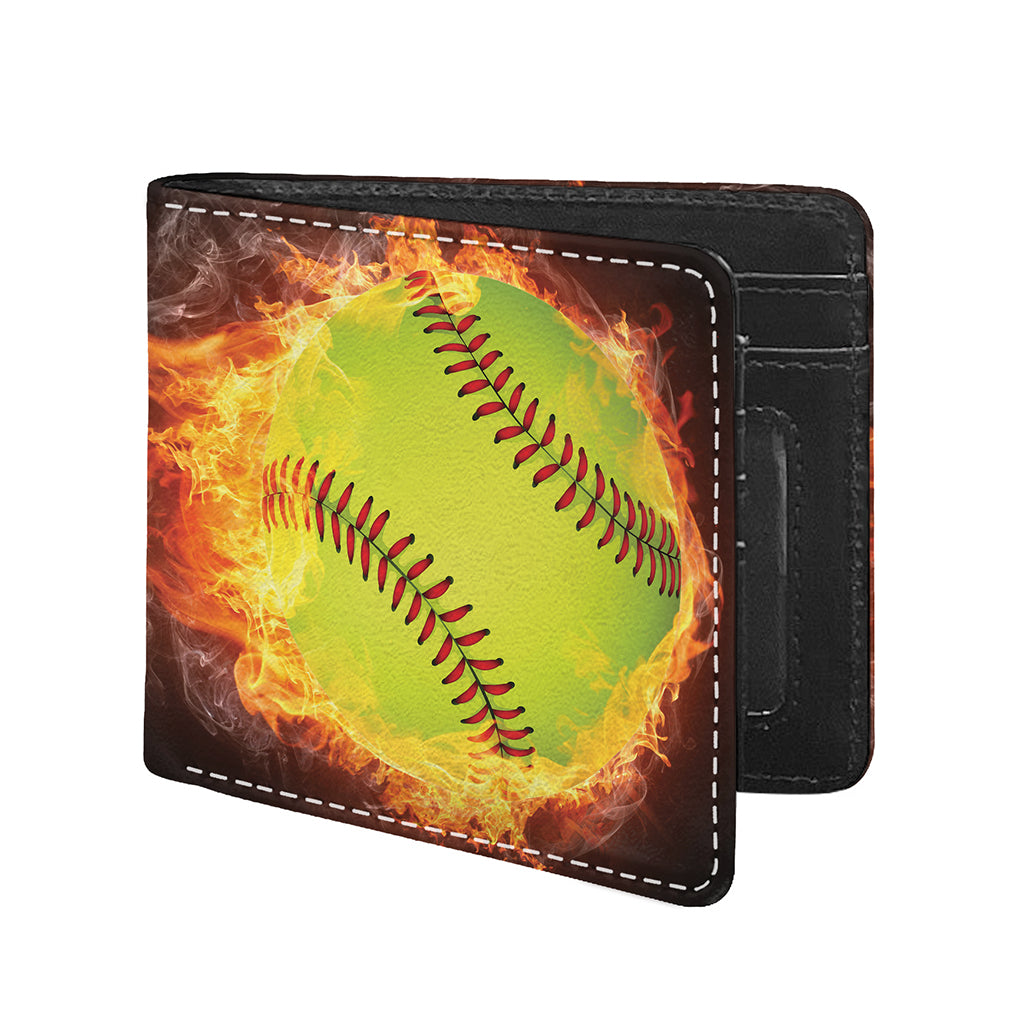 Fireball Softball Print Bifold Wallet