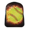 Fireball Softball Print Casual Backpack