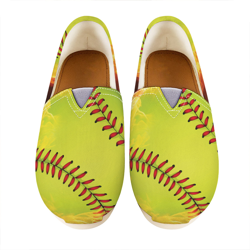 Fireball Softball Print Casual Shoes