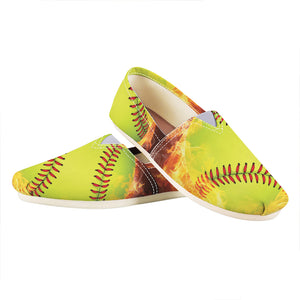 Fireball Softball Print Casual Shoes