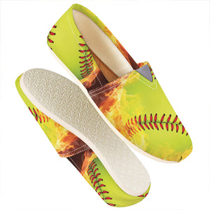 Fireball Softball Print Casual Shoes