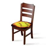 Fireball Softball Print Chair Cushion Cover