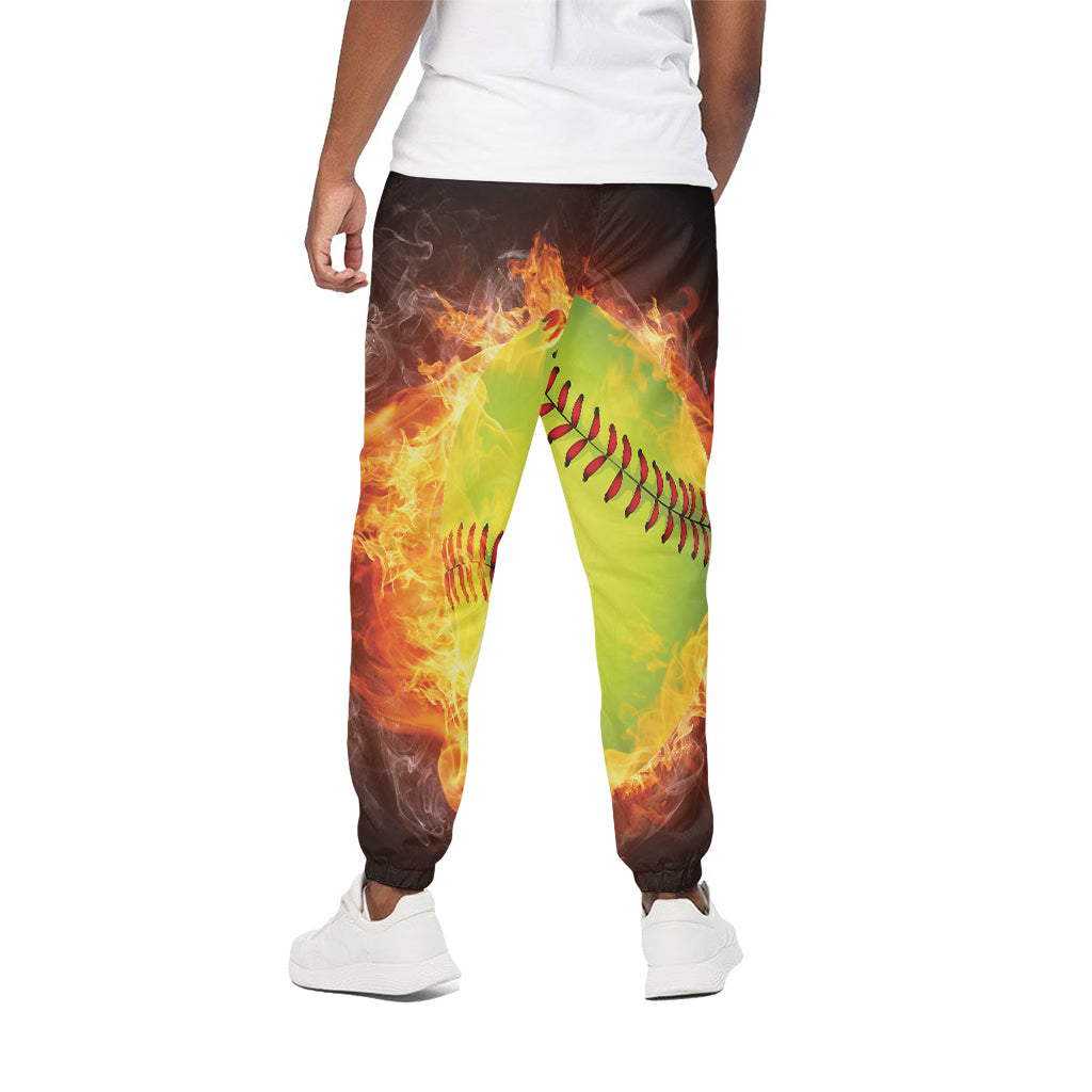 Fireball Softball Print Cotton Pants