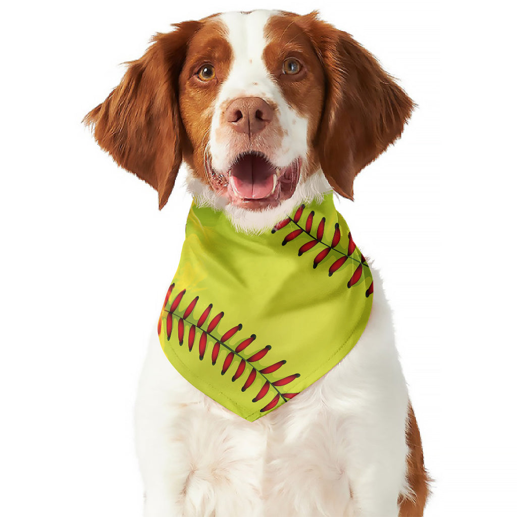 Fireball Softball Print Dog Bandana