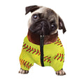 Fireball Softball Print Dog Zip Up Jacket