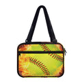 Fireball Softball Print Double Strap Bible Bag