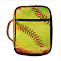 Fireball Softball Print Front Pocket Bible Bag