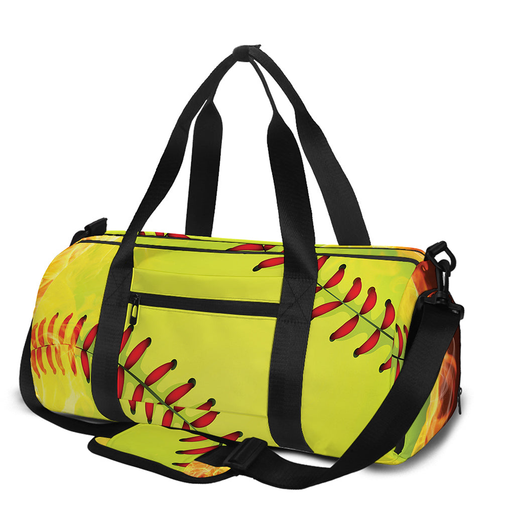 Fireball Softball Print Gym Bag