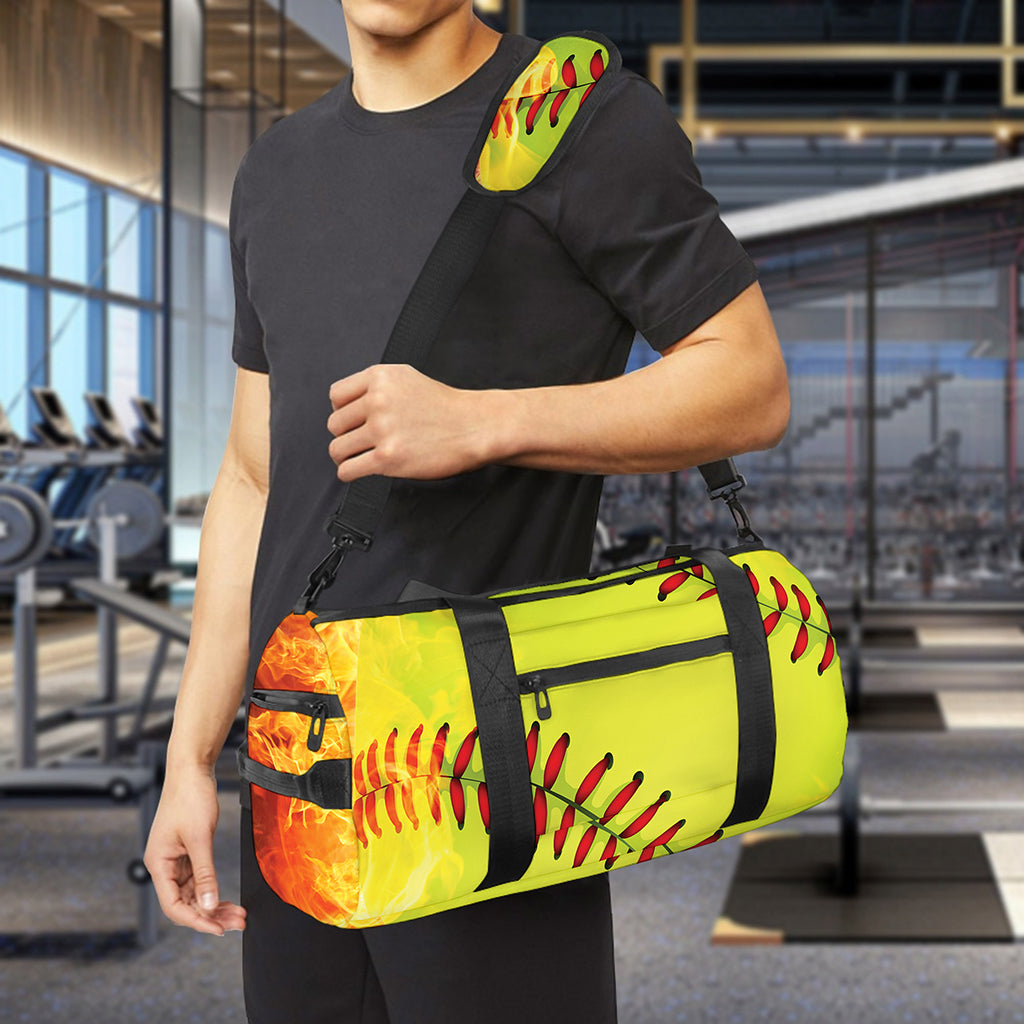 Fireball Softball Print Gym Bag