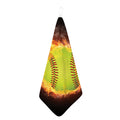 Fireball Softball Print Hand Towel