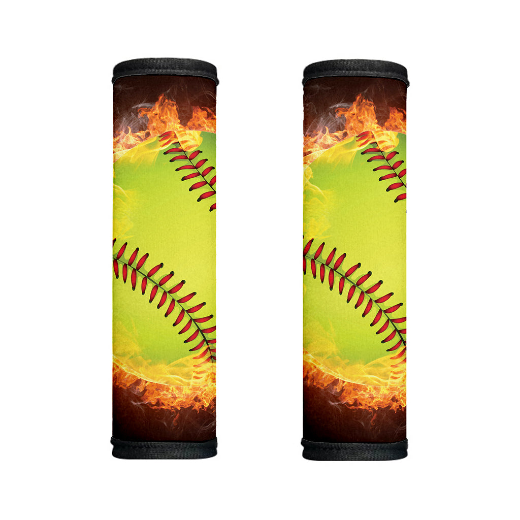 Fireball Softball Print Handle Covers