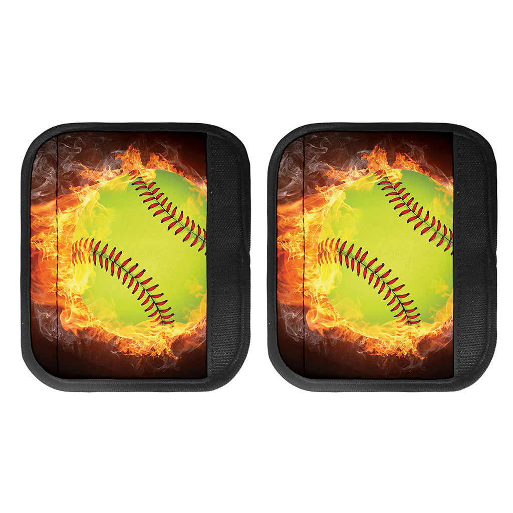 Fireball Softball Print Handle Covers