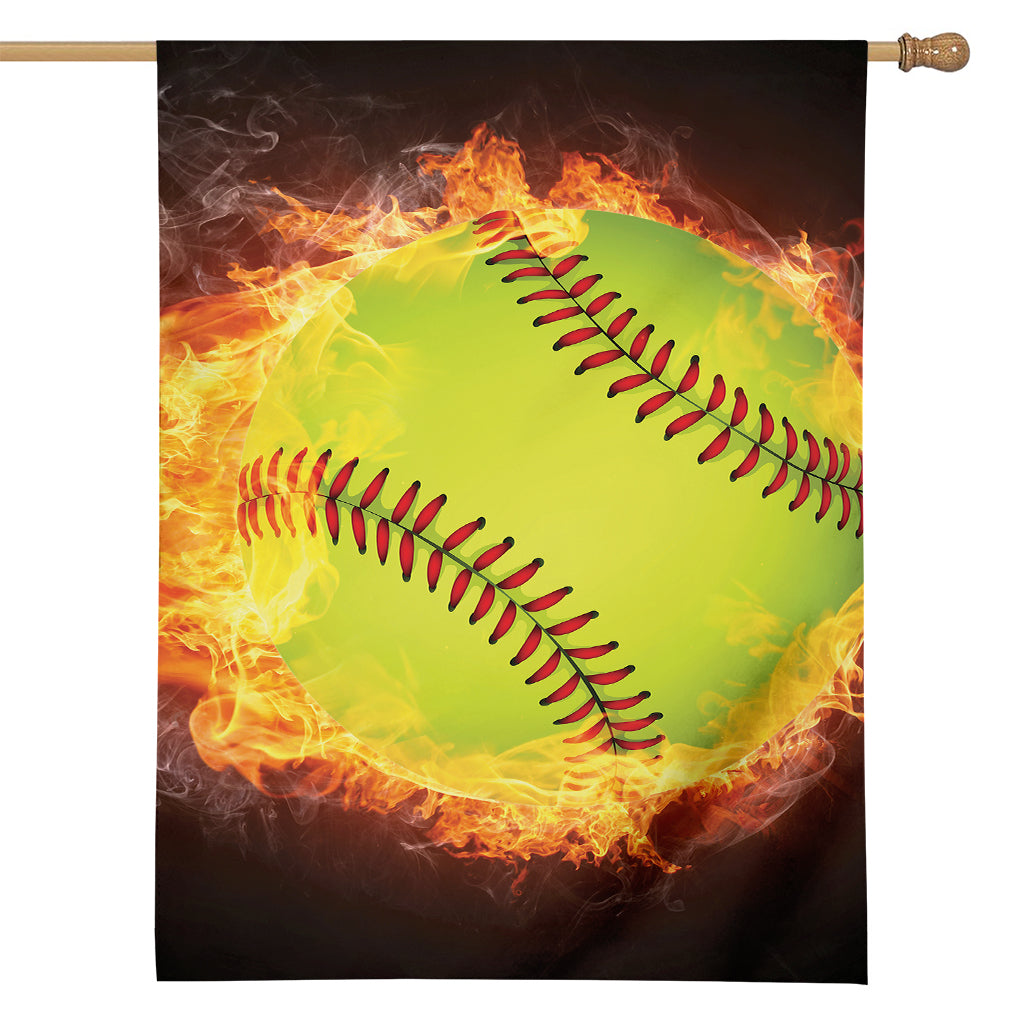 Fireball Softball Print House Flag