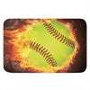 Fireball Softball Print Indoor Door Mat