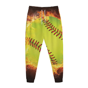 Fireball Softball Print Jogger Pants