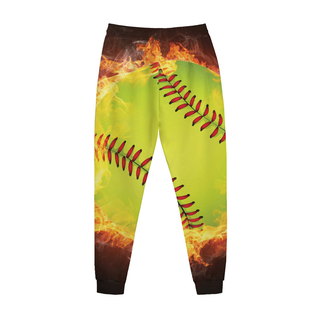 Fireball Softball Print Jogger Pants