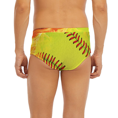 Fireball Softball Print Men's Briefs