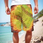 Fireball Softball Print Men's Cargo Shorts