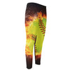 Fireball Softball Print Men's Compression Pants