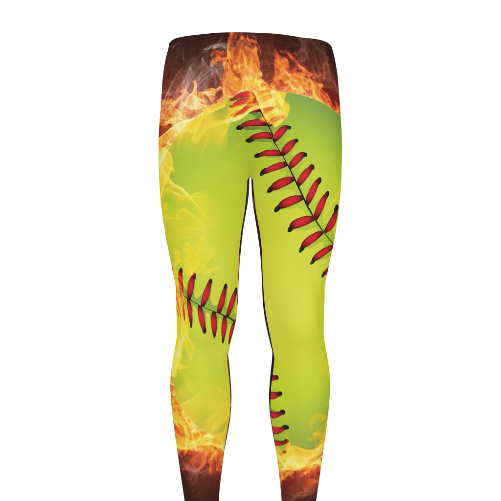 Fireball Softball Print Men's leggings