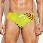 Fireball Softball Print Men's Swim Briefs