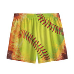 Fireball Softball Print Mesh Shorts