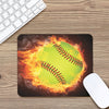 Fireball Softball Print Mouse Pad