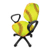 Fireball Softball Print Office Chair Cover