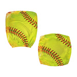 Fireball Softball Print Office Chair Cover