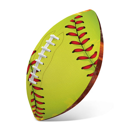 Fireball Softball Print Rugby Ball