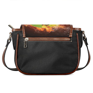 Fireball Softball Print Saddle Bag