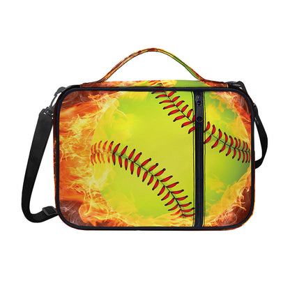 Fireball Softball Print Shoulder Strap Bible Bag