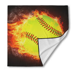 Fireball Softball Print Silk Bandana