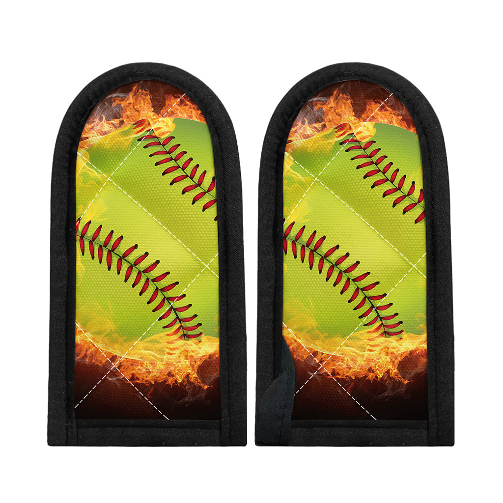Fireball Softball Print Skillet Handle Cover