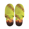 Fireball Softball Print Slippers