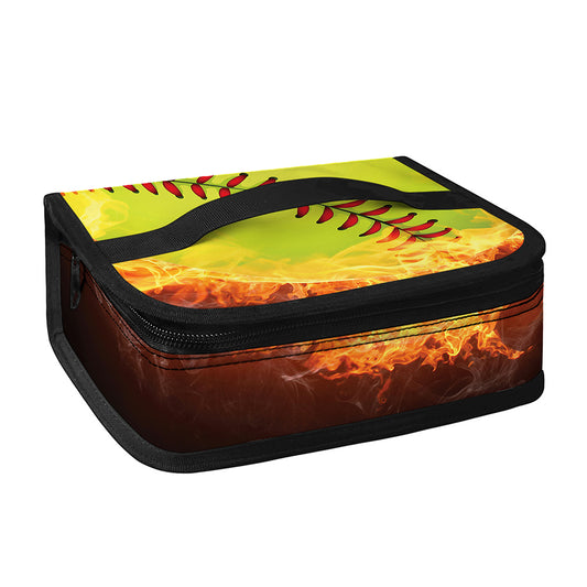 Fireball Softball Print Small Lunch Bag