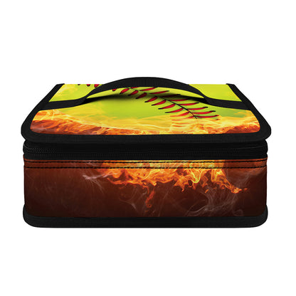 Fireball Softball Print Small Lunch Bag