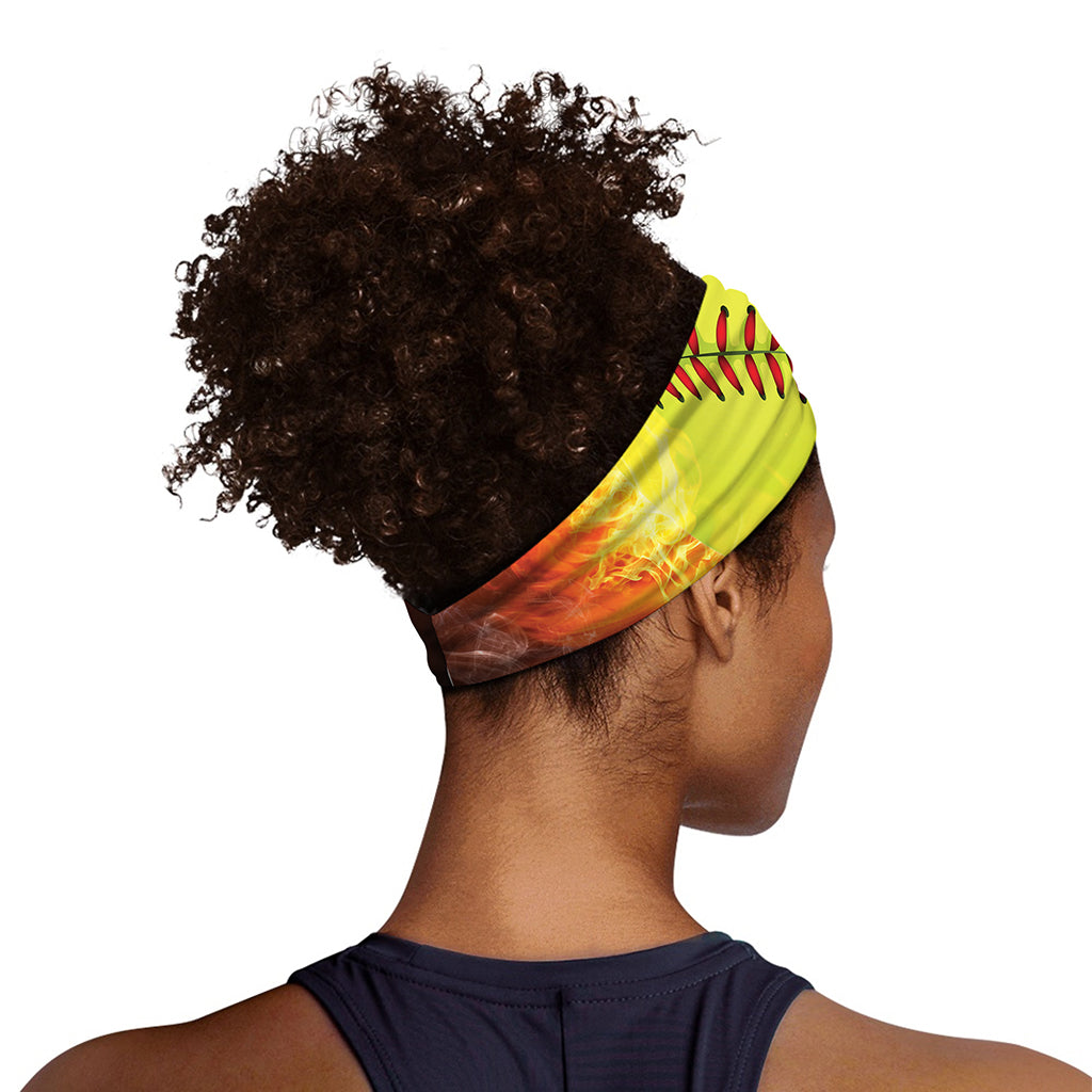 Fireball Softball Print Sports Headband