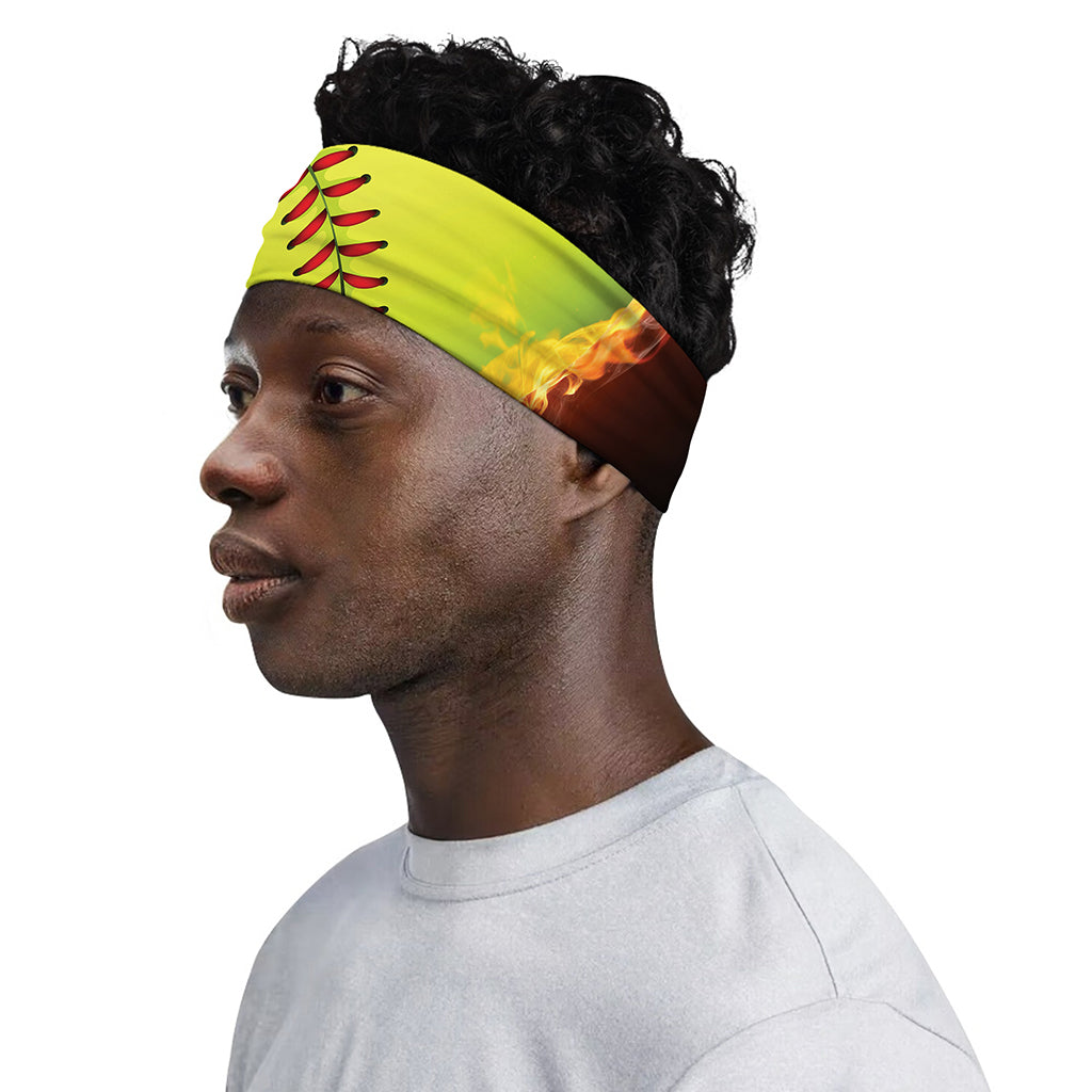 Fireball Softball Print Sports Headband