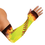 Fireball Softball Print Sun Protection Arm Sleeves