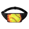 Fireball Softball Print Waist Bag