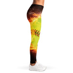 Fireball Softball Print Women's Leggings