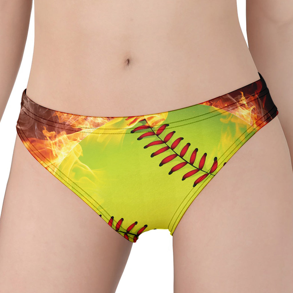 Fireball Softball Print Women's Panties