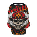 Firefighter Department Skull Print Baby Seat Cover