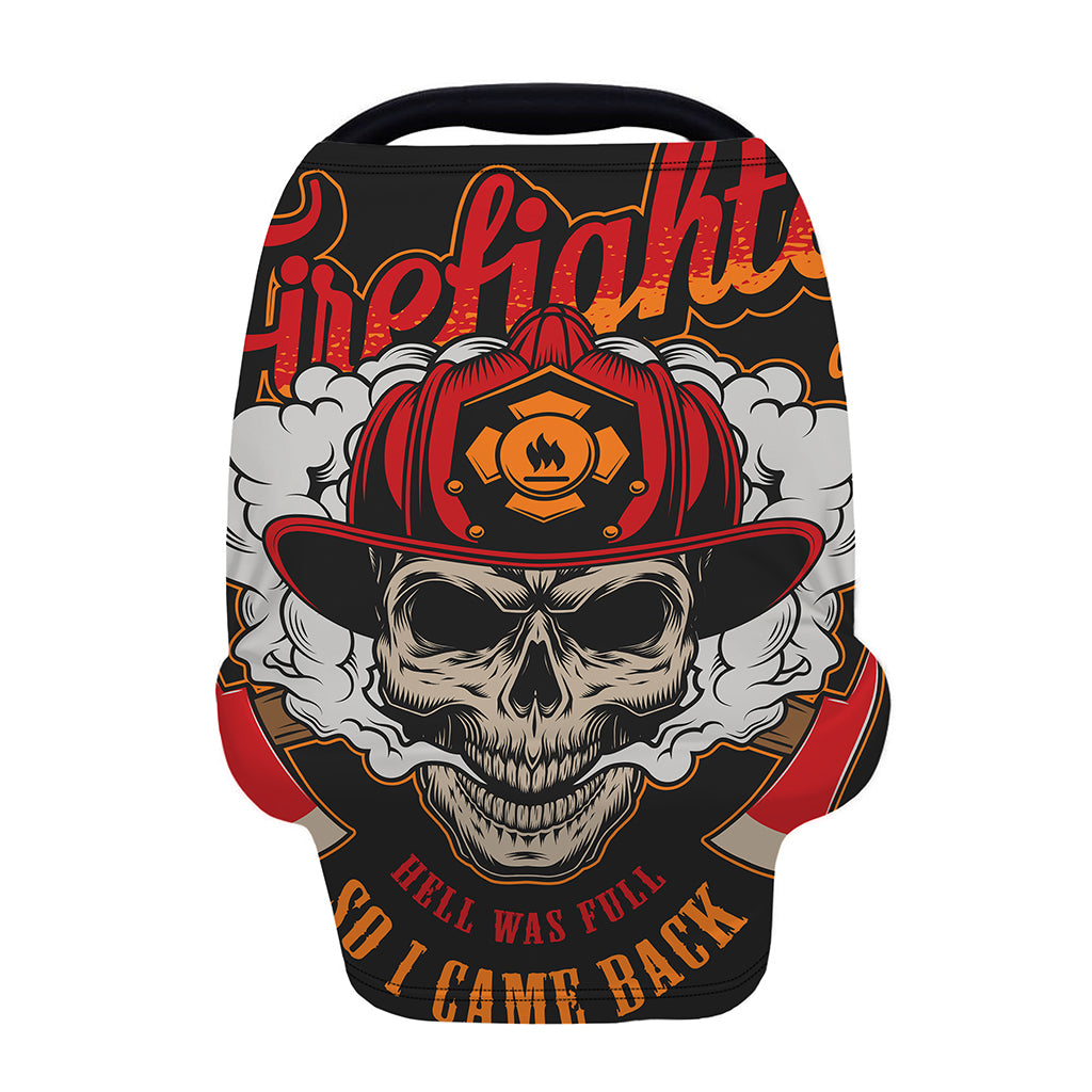 Firefighter Department Skull Print Baby Seat Cover