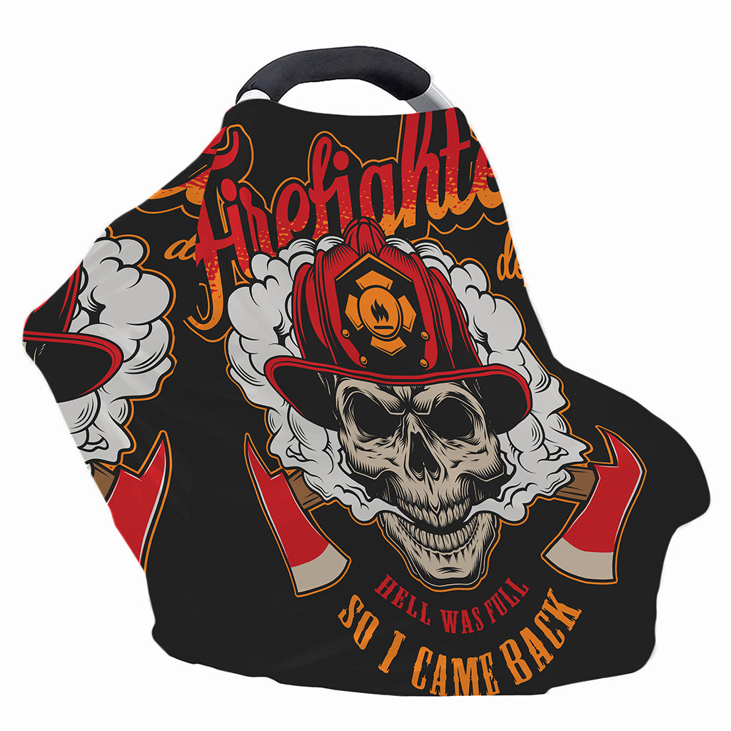 Firefighter Department Skull Print Baby Seat Cover